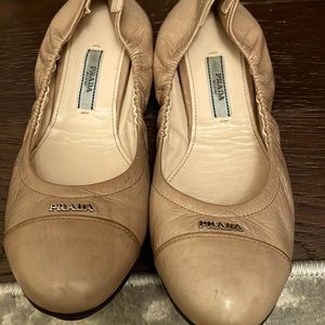 Prada Neutral Flats Size 36